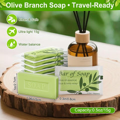 Skourvut travel mini soap bars, 15 g, ideal for luggage and quick freshening.