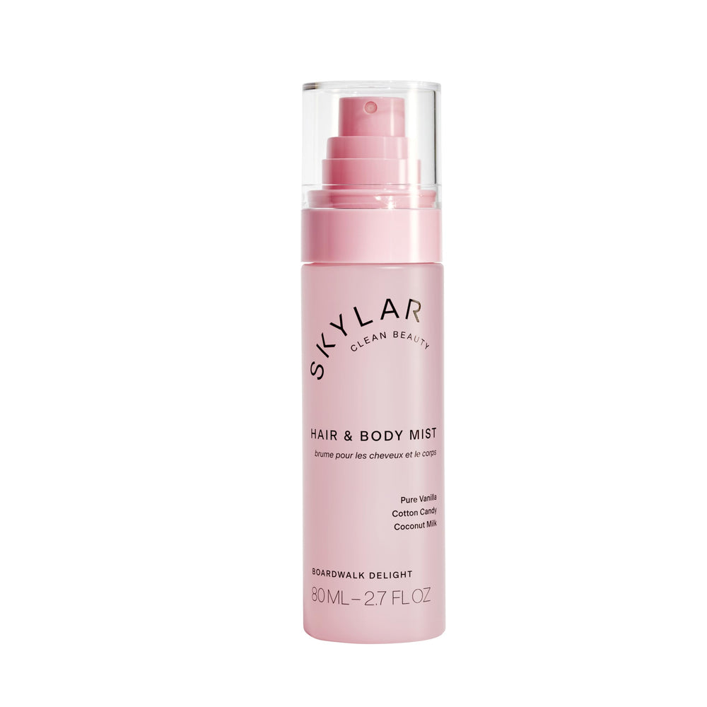 Skylar Boardwalk Delight mist bottle for on-the-go refresh.