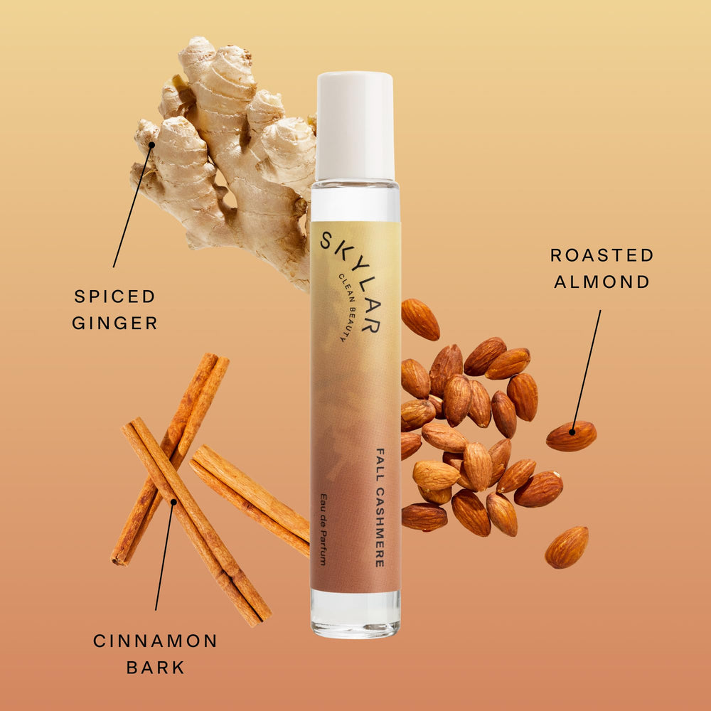 Applying Skylar Fall Cashmere shows easy layering with other scents.