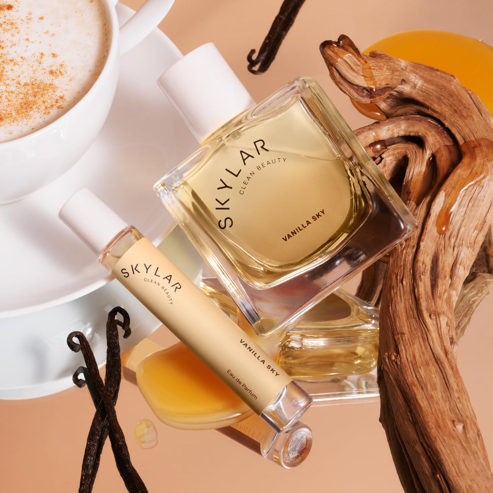A person applying Skylar Vanilla Sky captures an instant sense of comfort and layering potential.