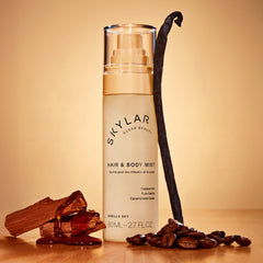 Cap close-up on Skylar Vanilla Sky mist shows travel-ready packaging