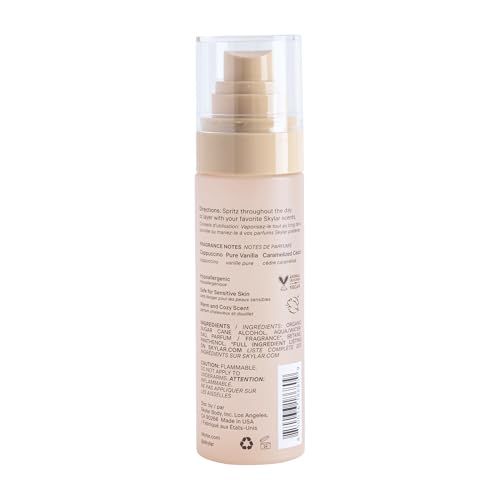 Close-up nozzle spray on Skylar Vanilla Sky for even application