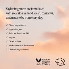 Skylar Vanilla Sky on skin demonstrates light fragrance without heaviness
