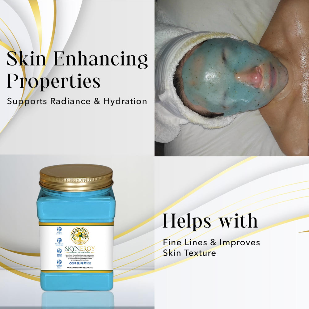SKYNERGY Copper Peptide Jelly Mask at-home spa session ready