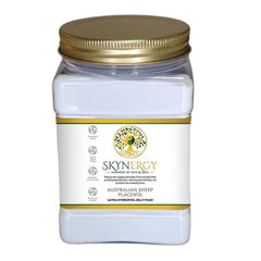 SKYNERGY jelly mask packaging highlighting luxurious hydration for the skin.