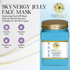 SKYNERGY Copper Peptide Jelly Mask mixing steps for even application
