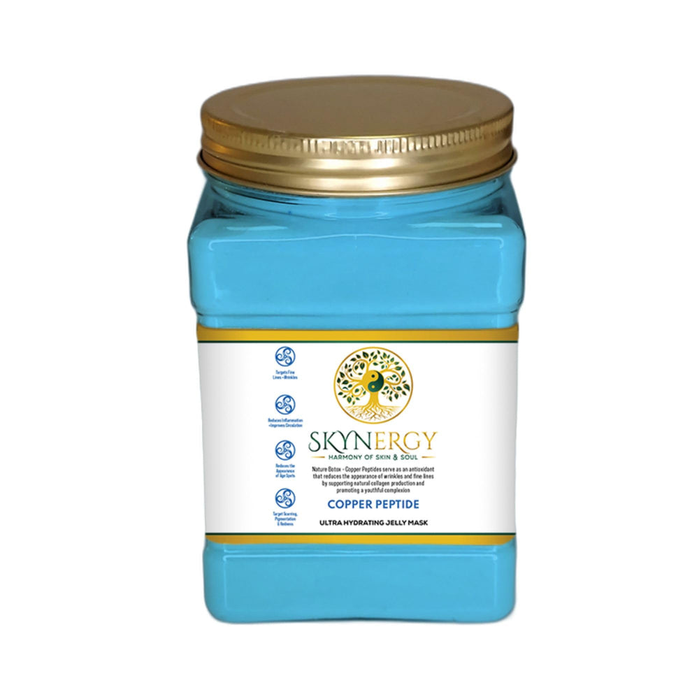 SKYNERGY Copper Peptide Jelly Mask packaging for at-home spa experience
