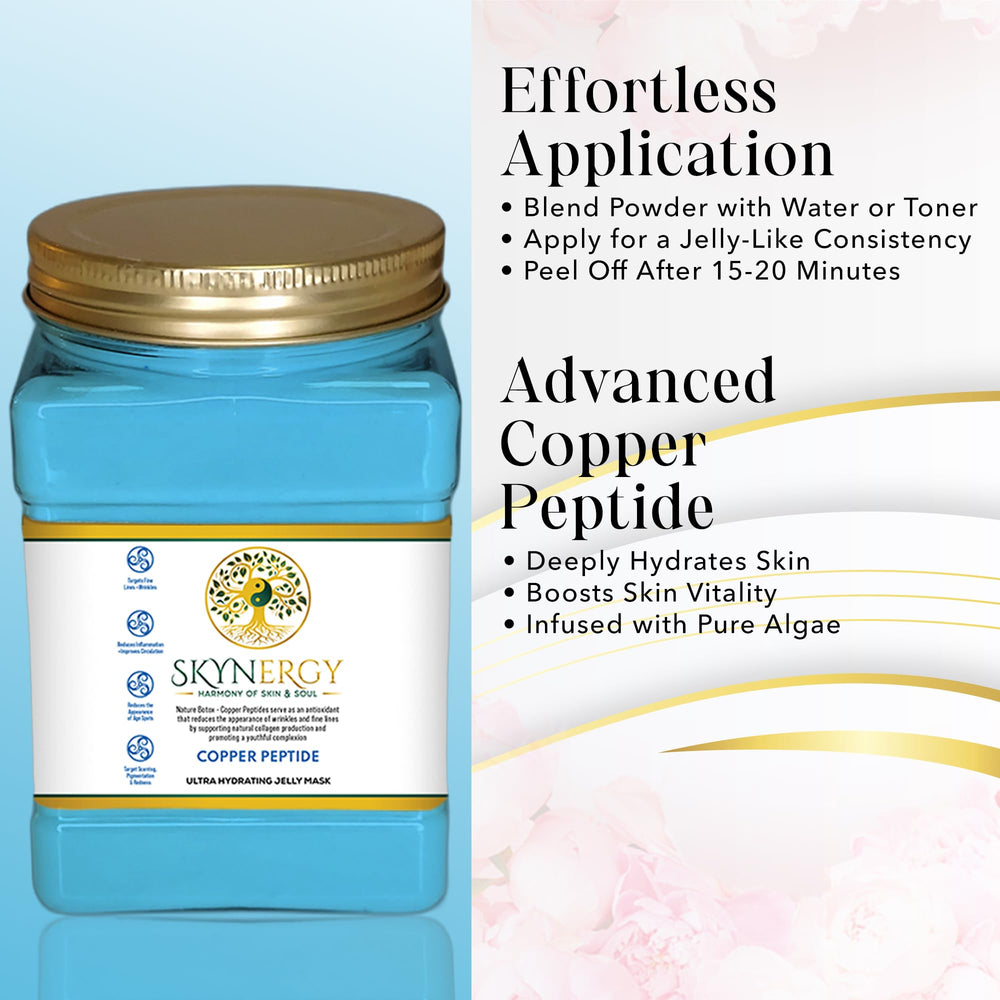 SKYNERGY Copper Peptide Jelly Mask peel-off in clean removal