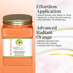 Skynergy Radiant Orange on a clean face for glow.
