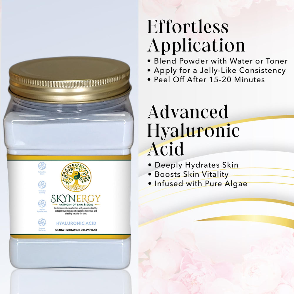 SKYNERGY Hyaluronic Acid Jelly Mask after-use glow and refreshed complexion.