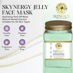 SKYNERGY HydroGlo Peel texture closeup showing hydrating jelly surface
