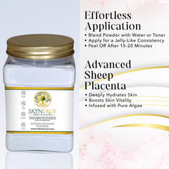 SKYNERGY Sea moss and algae formula provides cooling hydration on skin.