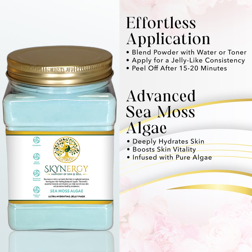 SKYNERGY jelly mask peel-off action demonstrates easy removal.