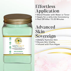Skynergy Skin Sovereign jelly mask cooling sensation for calm skin.