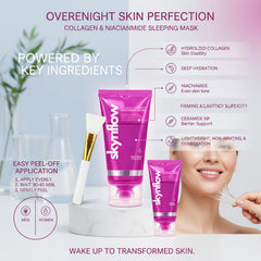 Skynflow collagen mask ceramide NP shows barrier reinforcement in gel form.