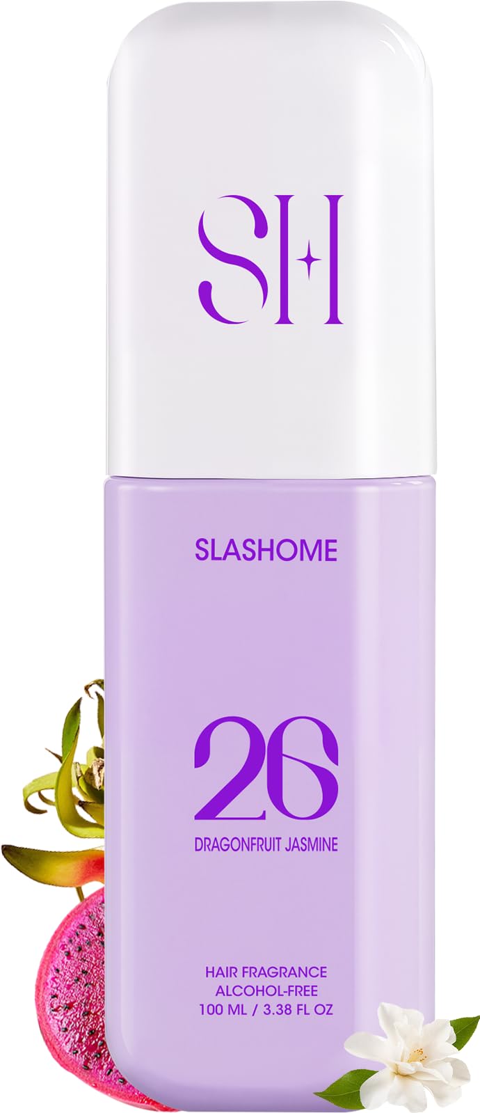 Slashome Dragonfruit Jasmine bottle close-up for a refreshing fragrance.