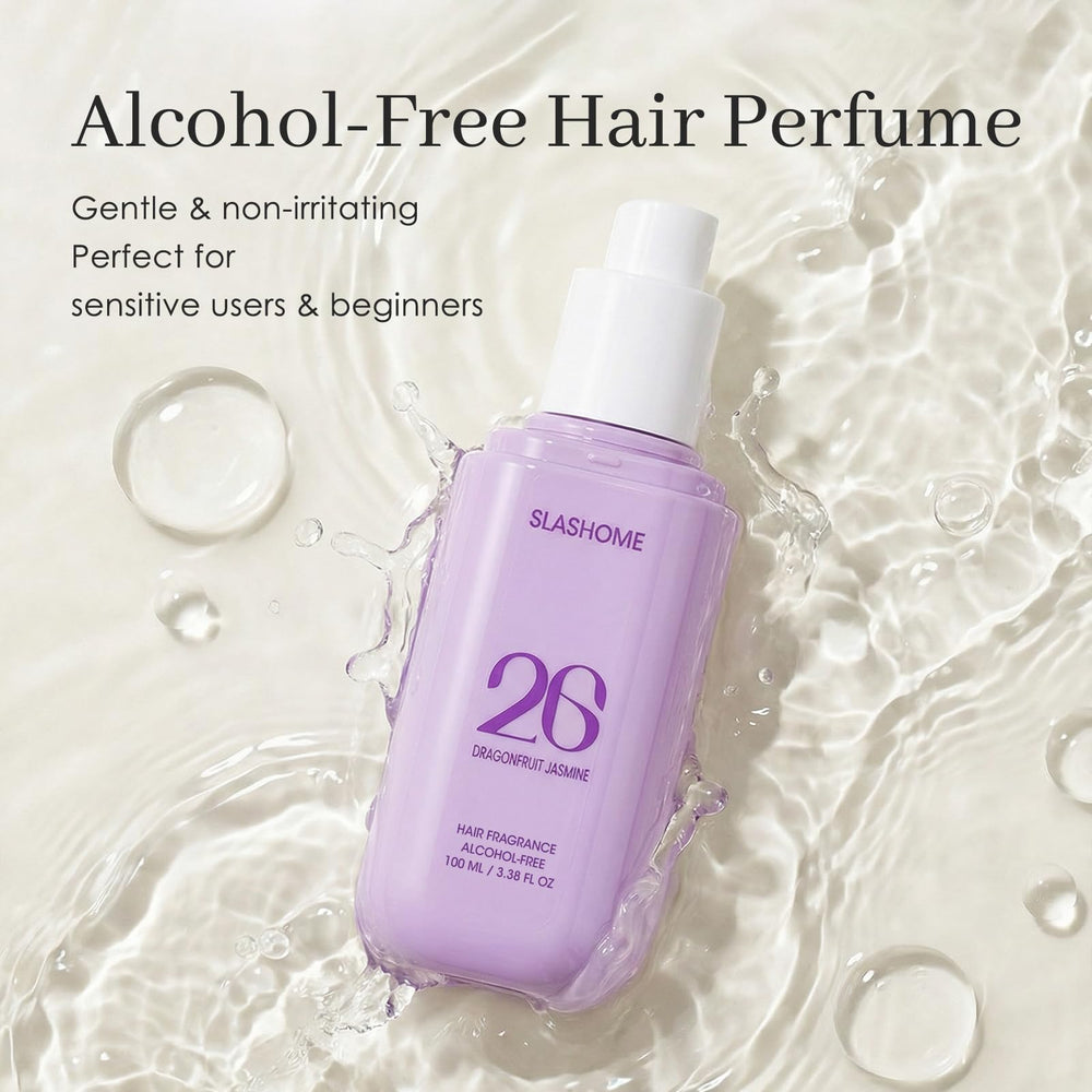 Slashome Dragonfruit Jasmine mist on fabric for subtle scent.