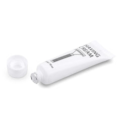 Hotel amenities kit: SLequipo shaving cream for guest rooms.