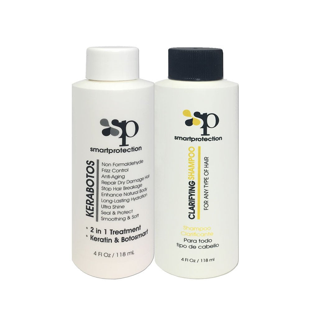 Smart Protection Kerabotos bottle with clarifying shampoo for refreshed scalp and shine