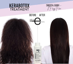 Smart Protection Kerabotos finished look with straight, hydrated hair and long lasting shine