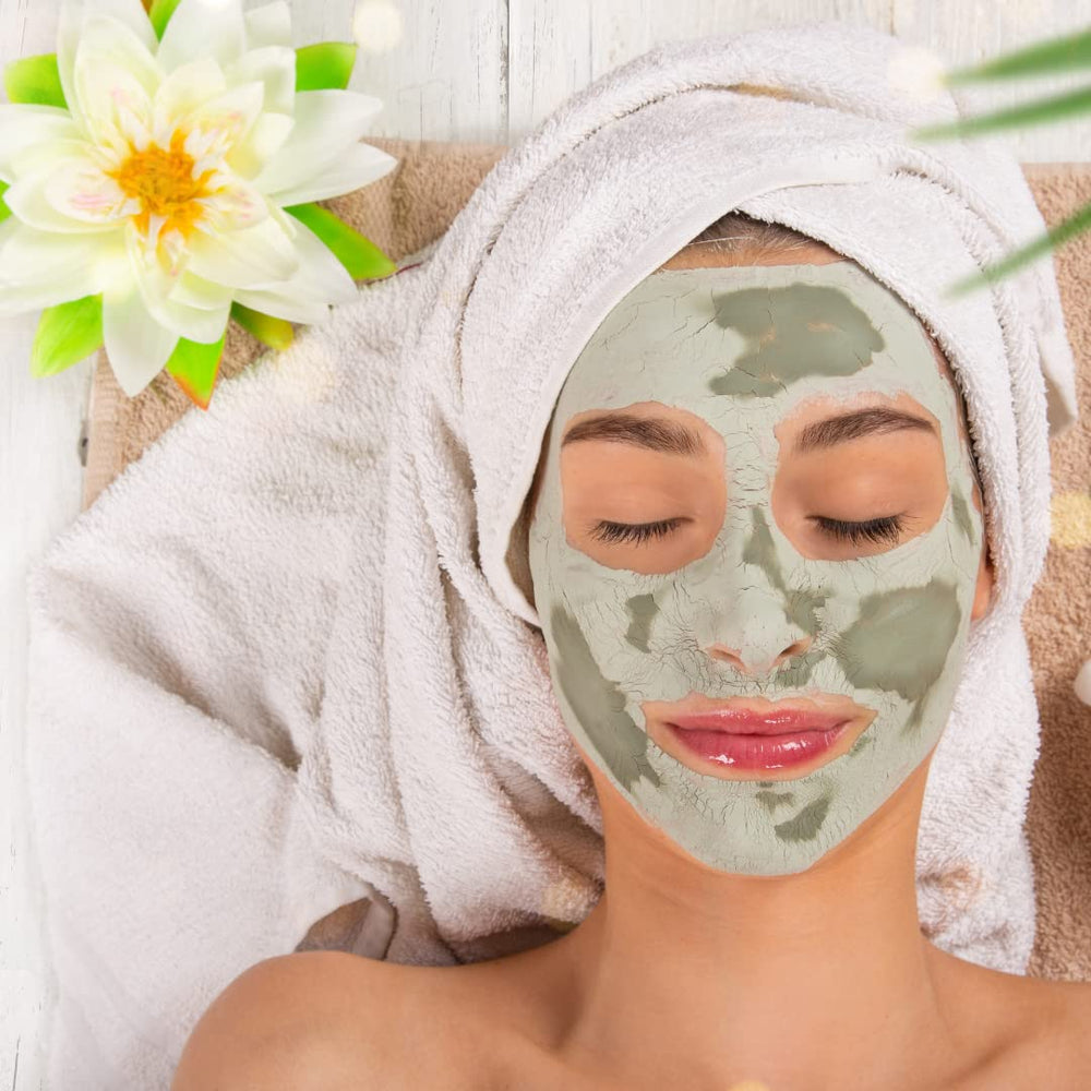 Body wrap application using bentonite clay for revitalizing spa-like session.