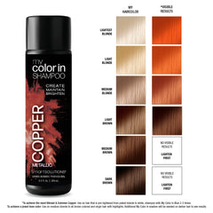 SMART SOLUTIONS copper deposit shampoo on shelf reveals radiant shine and refreshed copper color