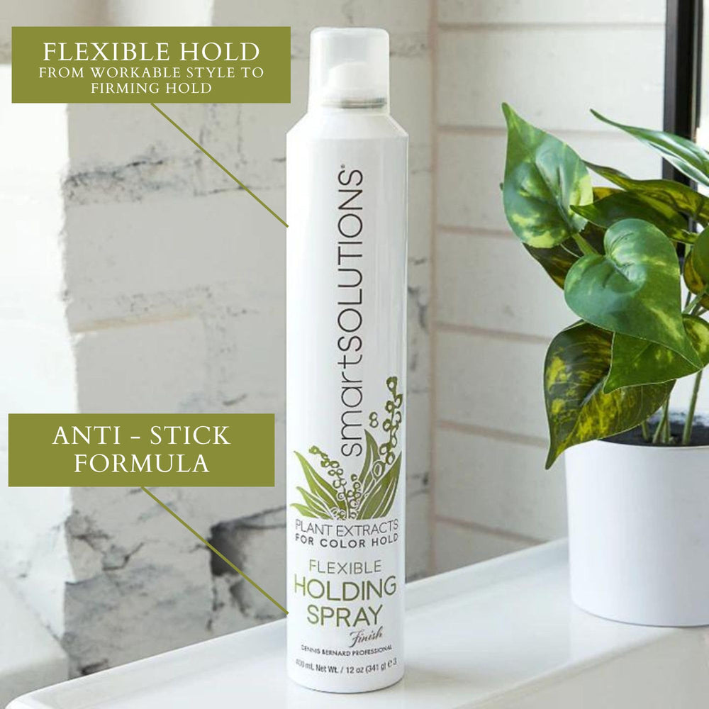 SMART SOLUTIONS Flexible Holding Spray application scene highlights easy-to-use finish
