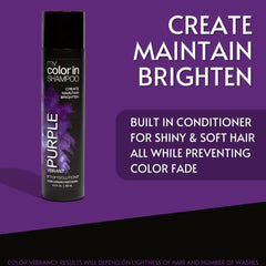 SMART SOLUTIONS My Color Depositing Shampoo purple foam reinforces color between washes.