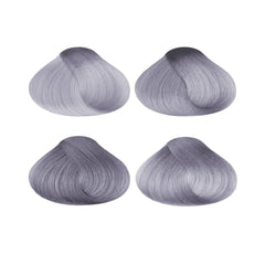 SMART SOLUTIONS My Color In Color Depositing Shampoo Metallic Silver application demonstrates even pigment