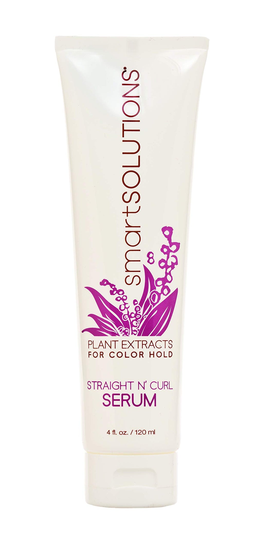SMART SOLUTIONS Straight N' Curl Serum bottle front view for sleek styling