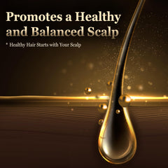 SMIB ColorChange Shampoo close-up on hair and scalp shows nourished, silky texture.