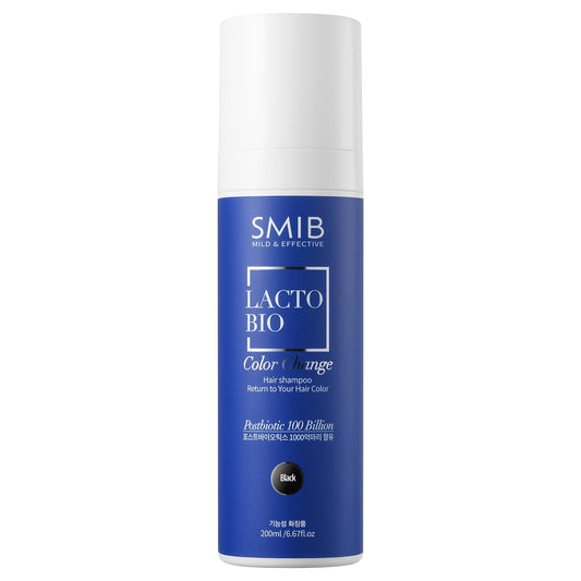 SMIB Lactobio gradual gray reduction shampoo for daily use and subtle color shifts.