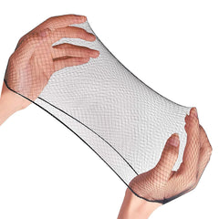Smilco hair net bulk pack shows discreet black mesh for containment.