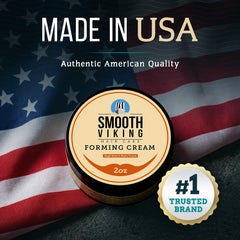 Smooth Viking Forming Cream texture shot; natural matte finish for versatile styles.