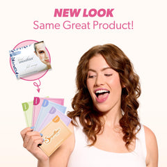 Patch applied to skin during night to smooth fine lines.