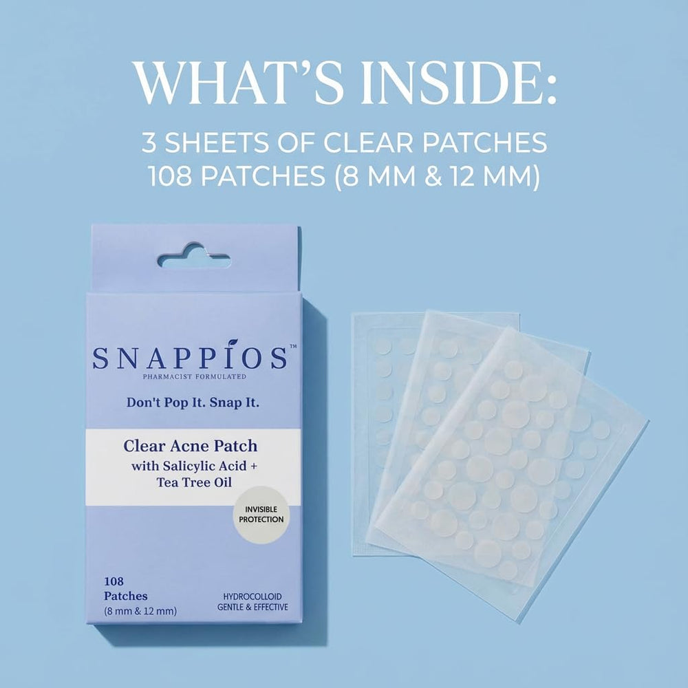 Snappios Invisible patches on skin blend under makeup