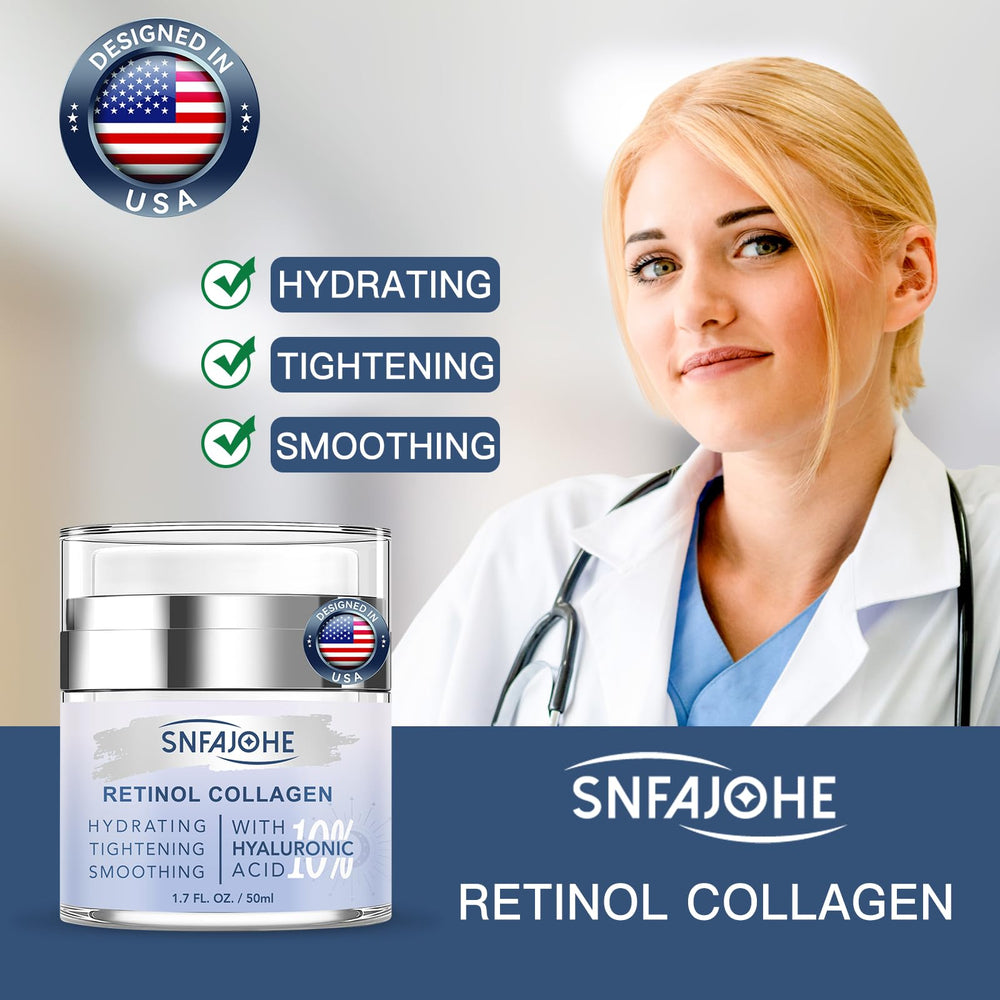 SNFAJOHE unisex face cream in use for daily skincare routine.