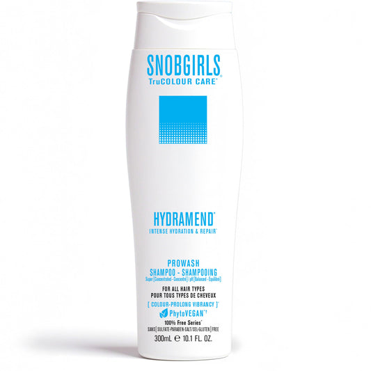 SNOB GIRLS Hydramend bottle shows color protection for vibrant hair