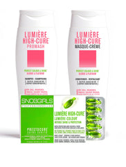 SNOBGIRLS Lumière Highcure close-up adds luminous shine to hair