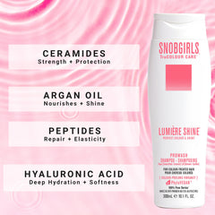 SNOBGIRLS Lumière Highcure vegan formula contains no sulfates or dyes