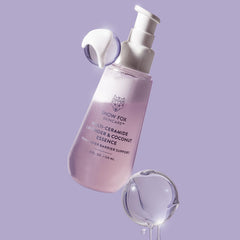 Snow Fox Skincare layered moisture system highlights dual hydration action.
