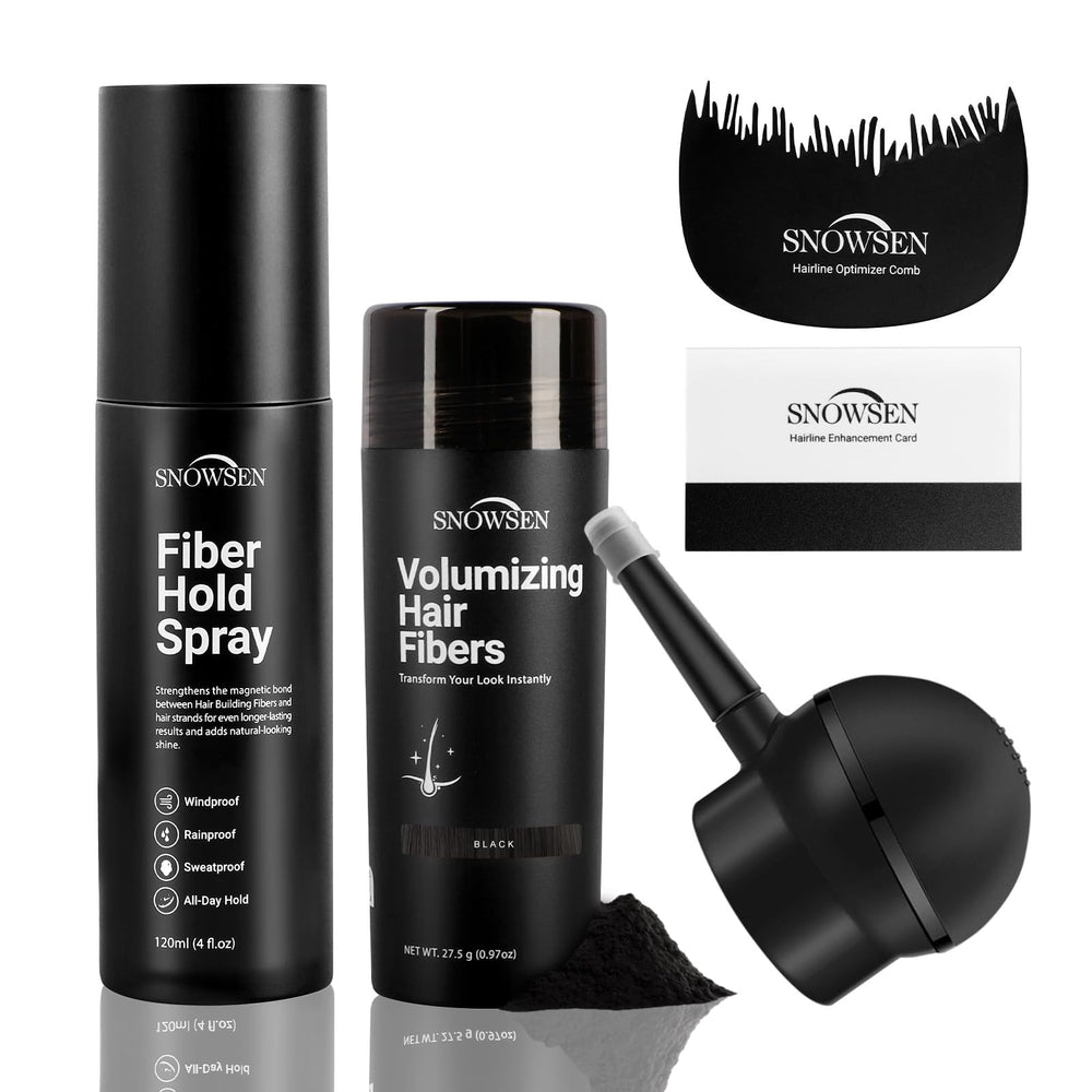 SNOWSEN hair fibers precision spray applicator for targeted coverage
