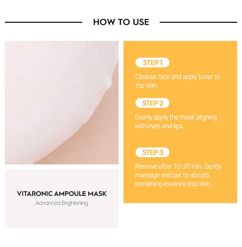 SNP Vitaronic Ampoule Sheet Mask finished radiant skin after use