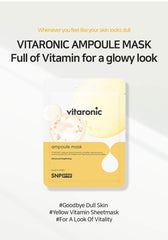 SNP Vitaronic Ampoule Sheet Mask serum-essence close view of texture