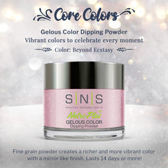 SNS dip powder application at home shows easy, mess-free color layering.