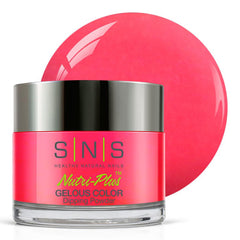 SNS Elon bottle pouring powder shows rich color for elegant at-home nails