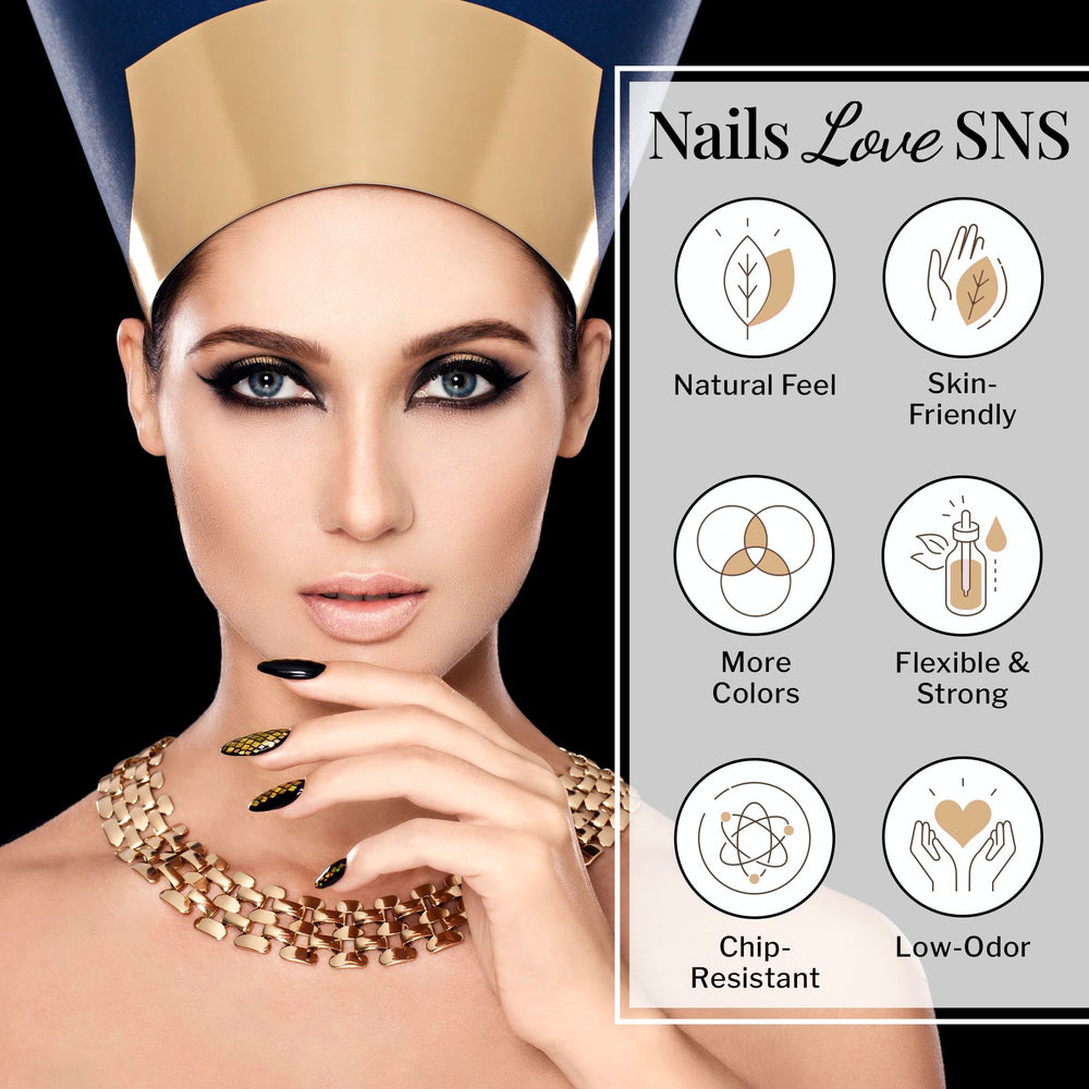 SNS Healthy Natural Nails Blue Bayou dip powder on nail during at-home application