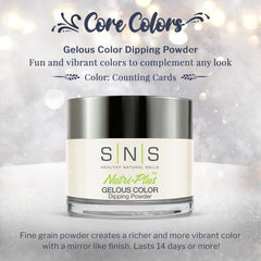 SNS Nail Dip Counting Cards natural swatch helps choose a subtle everyday look.