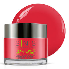 SNS Nail Dip Lamborghini Drive red jar showcases vibrant color without UV light