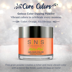 SNS Nail Dip Powder It's Obvious application on a nail delivers even coverage and smooth finish.